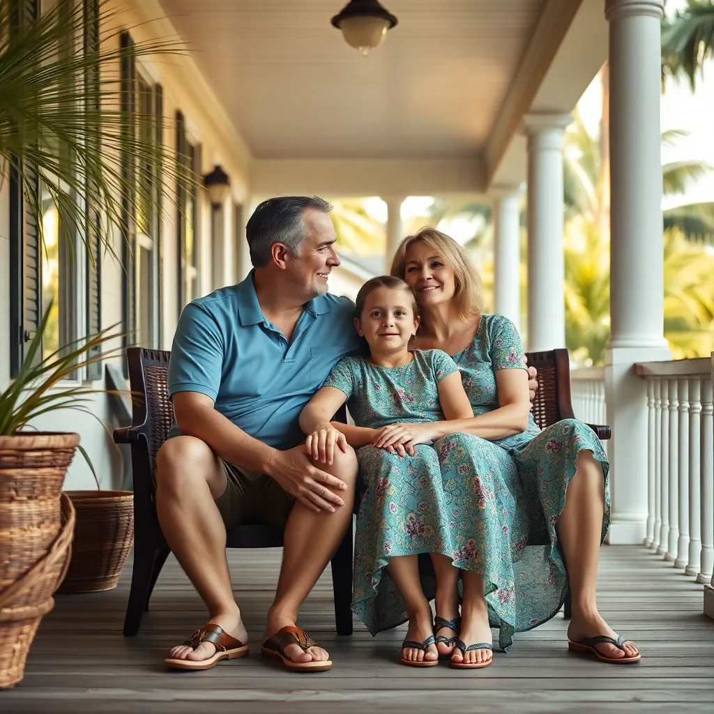 A family sitting together supportively, representing hope and recovery in Florida